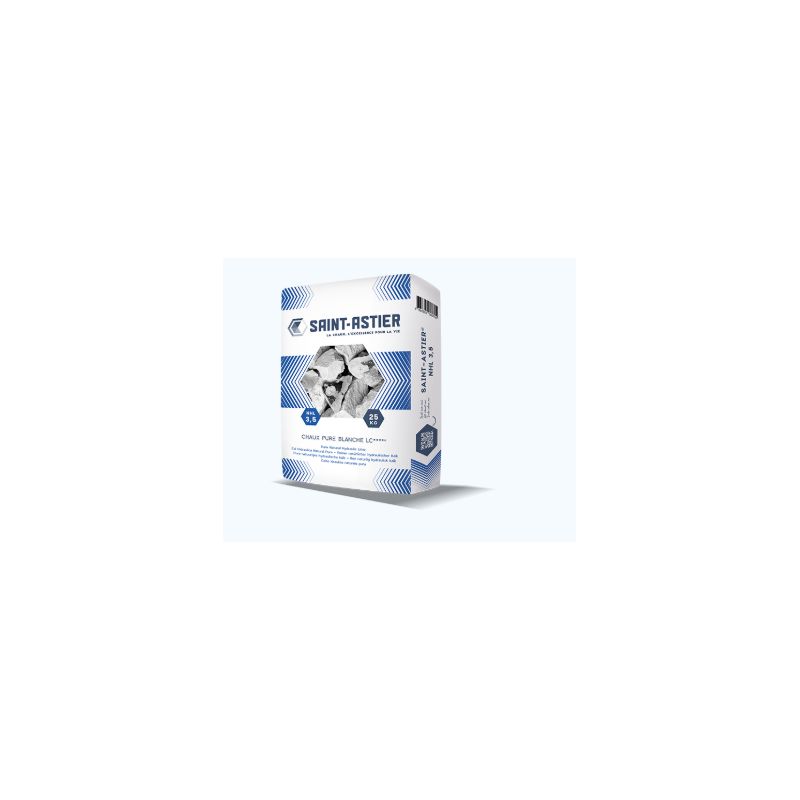 Chaux pure tradi 100 (NHL5) Saint Astier 25kg Chaux pure tradi 100 (NHL5) Saint Astier 25kg