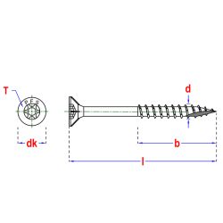 VIS A BOIS 3x25 boite de 200 pièces