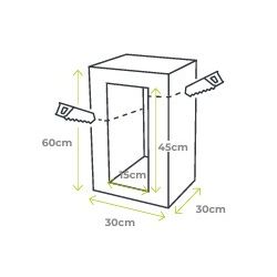Bloc de chanvre de chainage horizontal Hempro U 300 mm Isohemp